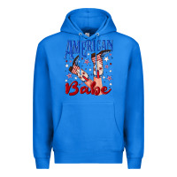 True Royal American babe 4th july Premium Hoodie - texasbilliewilder