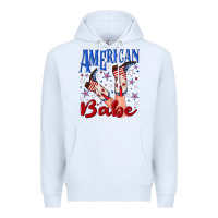 White American babe 4th july Premium Hoodie - texasbilliewilder