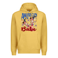 Antique Gold American babe 4th july Premium Hoodie - texasbilliewilder