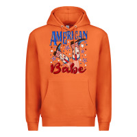 Carrot American babe 4th july Premium Hoodie - texasbilliewilder