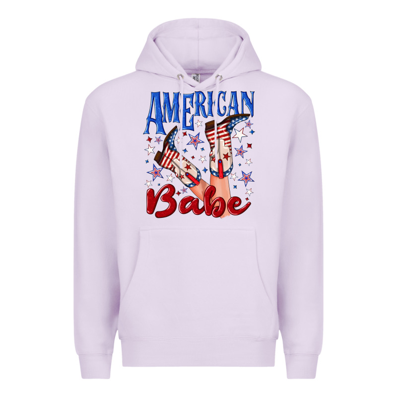 American Babe 4th July Premium Hoodie by texasbilliewilder | Teevron