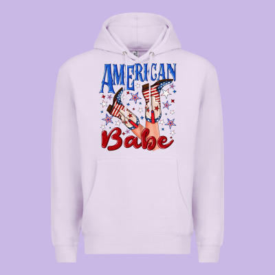 American Babe 4th July Premium Hoodie Designed By Texasbilliewilder