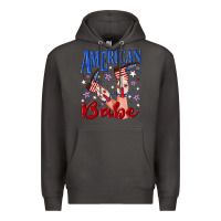 Smoke American babe 4th july Premium Hoodie - texasbilliewilder