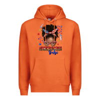 Carrot American babe afro messy bun Premium Hoodie - texasbilliewilder