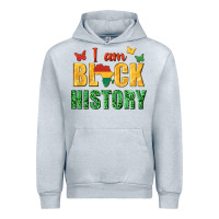 Heather Grey i am black history juneteenth Urban Hoodie - texasbilliewilder