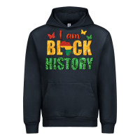 Navy i am black history juneteenth Urban Hoodie - texasbilliewilder