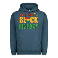 Pigment Midnight Navy i am black history juneteenth Urban Hoodie - texasbilliewilder