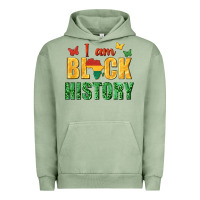 Pigment Oil Green i am black history juneteenth Urban Hoodie - texasbilliewilder