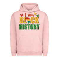 Pigment Salmon i am black history juneteenth Urban Hoodie - texasbilliewilder