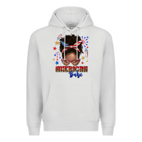 Dove Grey American babe afro messy bun Premium Hoodie - texasbilliewilder