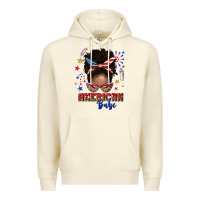Sandshell American babe afro messy bun Premium Hoodie - texasbilliewilder