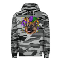 Slate Camo mardi gras hat german shepherd Premium Hoodie - RanaPortraitStore