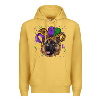 Antique Gold mardi gras hat german shepherd Premium Hoodie - RanaPortraitStore