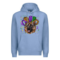 Mardi Gras Hat German Shepherd Premium Hoodie | Teevron