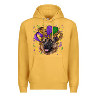 Mustard mardi gras hat german shepherd Premium Hoodie - RanaPortraitStore