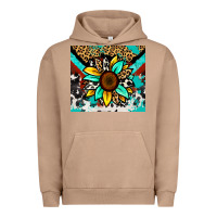 Pigment Burro turquoise gemstone sunflower Urban Hoodie - Zillion Design Studio