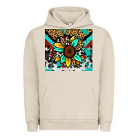 Pigment French Oak turquoise gemstone sunflower Urban Hoodie - Zillion Design Studio