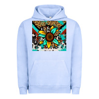Pigment Grape Ice turquoise gemstone sunflower Urban Hoodie - Zillion Design Studio