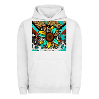 Pigment Lunar Rock turquoise gemstone sunflower Urban Hoodie - Zillion Design Studio