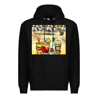 Black bus driver coffee cups Premium Hoodie - Zillion Design Studio