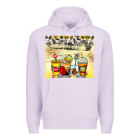 Lilac bus driver coffee cups Premium Hoodie - Zillion Design Studio