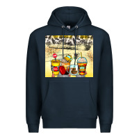 Navy bus driver coffee cups Premium Hoodie - Zillion Design Studio