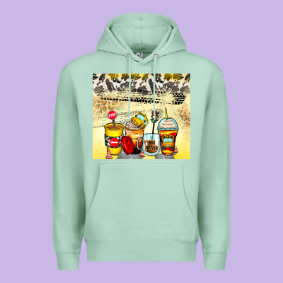 Bus Driver Coffee Cups Premium Hoodie Designed By Zillion Design Studio