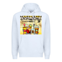 White bus driver coffee cups Premium Hoodie - Zillion Design Studio