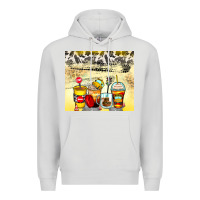 Dove Grey bus driver coffee cups Premium Hoodie - Zillion Design Studio