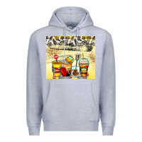 Heather Grey bus driver coffee cups Premium Hoodie - Zillion Design Studio