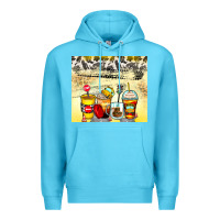 Ocean Blue bus driver coffee cups Premium Hoodie - Zillion Design Studio