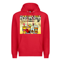 Red bus driver coffee cups Premium Hoodie - Zillion Design Studio