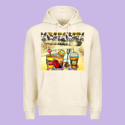 Bus Driver Coffee Cups Premium Hoodie Designed By Zillion Design Studio