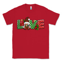 Red love christmas gnome Classic Tee - BundleAndBundleShop