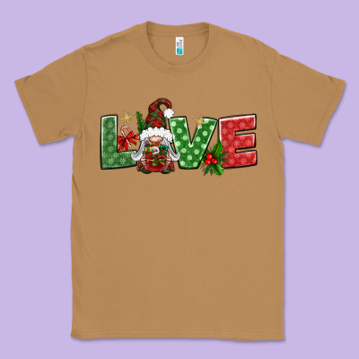Love Christmas Gnome Classic Tee Designed By Bundleandbundleshop