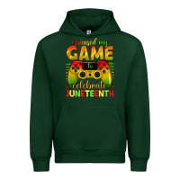 Forest Green i paused my game celebrate juneteenth Urban Hoodie - texasbilliewilder