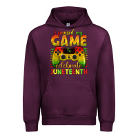 Mauve Wine i paused my game celebrate juneteenth Urban Hoodie - texasbilliewilder