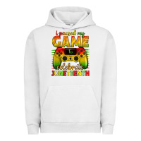 Pigment Lunar Rock i paused my game celebrate juneteenth Urban Hoodie - texasbilliewilder