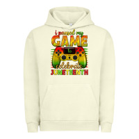 Pigment Pistachio i paused my game celebrate juneteenth Urban Hoodie - texasbilliewilder