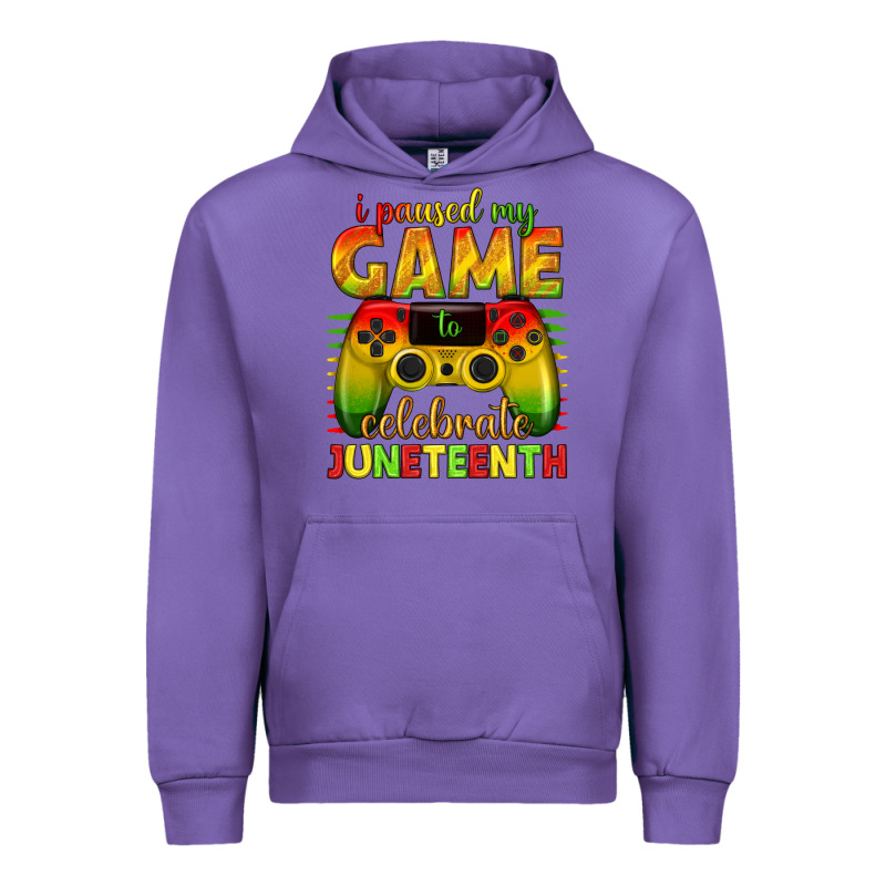 I Paused My Game Celebrate Juneteenth Urban Hoodie by texasbilliewilder | Teevron