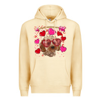 Pina Colada valentine's day cockapoo Premium Hoodie - RanaPortraitStore