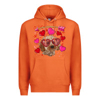 Carrot valentine's day cockapoo Premium Hoodie - RanaPortraitStore