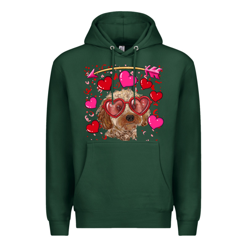 Valentine's Day Cockapoo Premium Hoodie by RanaPortraitStore | Teevron