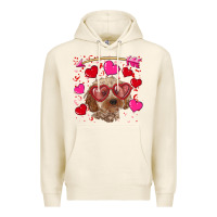 Tofu valentine's day cockapoo Premium Hoodie - RanaPortraitStore
