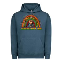 Pigment Midnight Navy juneteenth 1865 rainbow Urban Hoodie - texasbilliewilder