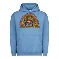 Pigment Pebble Blue juneteenth 1865 rainbow Urban Hoodie - texasbilliewilder