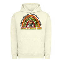Pigment Pistachio juneteenth 1865 rainbow Urban Hoodie - texasbilliewilder