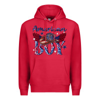 Cardinal American boy with cowboy Premium Hoodie - texasbilliewilder