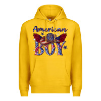 Lemon American boy with cowboy Premium Hoodie - texasbilliewilder
