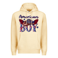 Pina Colada American boy with cowboy Premium Hoodie - texasbilliewilder